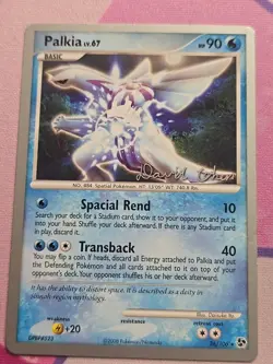 Palkia 26/106 Rare Pokemon 2009 World Championships David Cohen LP - Image 2