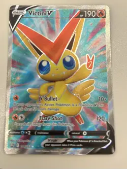 Victini V (Full Art) 144/163 - SWSH05: Battle Styles Ultra Rare Pokemon TCG NM - Image 1