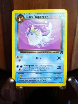 ~🌟DARK EEVEELUTIONS🌟~ Eevee Jolteon Vaporeon Flareon Team Rocket Pokemon Set - Image 3