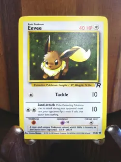 ~🌟DARK EEVEELUTIONS🌟~ Eevee Jolteon Vaporeon Flareon Team Rocket Pokemon Set - Image 5