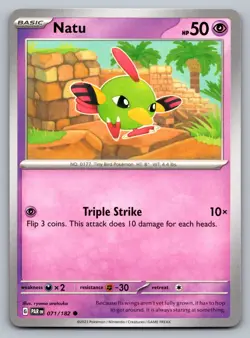 Pokemon TCG SV04: Paradox Rift Natu 071/182 - Image 1
