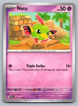 Pokemon TCG SV04: Paradox Rift Natu 071/182 - Image 1