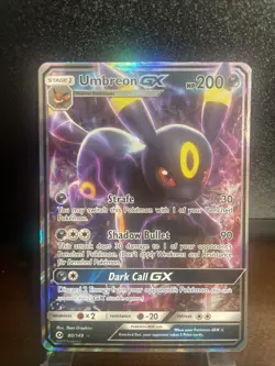 Pokemon 80/149 UMBREON GX Ultra Rare Sun & Moon Full art pack fresh NM/MT - Image 1