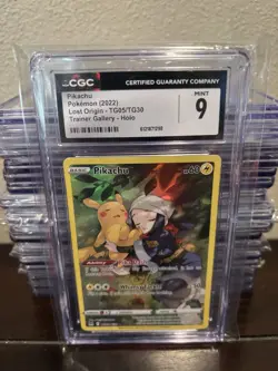 2022 Pokemon Lost Origin - Pikachu #TG05/TG30 CGC 9 Mint - Image 1
