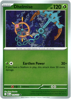 Dhelmise (Reverse Holo) 018/132 - Mega Evolution - Pokemon - NM/M English - Image 1
