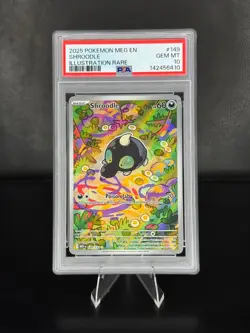 2025 POKEMON MEGA EVOLUTION SHROODLE ILLUSTRATION RARE 149/132 PSA 10 GEM MINT - Image 1