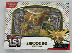 Pokemon TCG Scarlet & Violet 151 MEW EN Zapdos ex Collection Box SEALED - Image 1