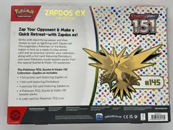 Pokemon TCG Scarlet & Violet 151 MEW EN Zapdos ex Collection Box SEALED - Image 2