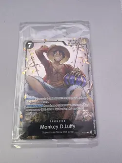 (1) One Piece Monkey D. Luffy P-075 English Promo Card, Vol 2 Exclusive SEALED - Image 1