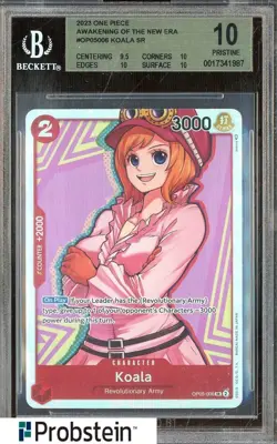 2023 One Piece #OP05006 Awakening of a New Era Koala SR BGS 10 - Image 1