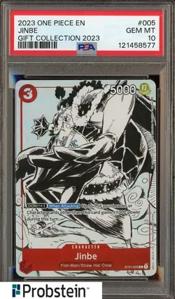 2023 One Piece #005 Jinbe GIFT Collection 2023 PSA 10 GEM MINT - Image 1