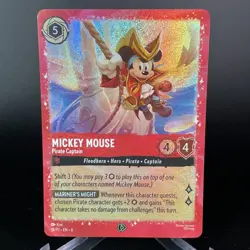 Mickey Mouse - Pirate Captain Promo Disney Lorcana Promo Cards 18 NM - Image 1