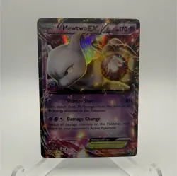 Pokemon Mewtwo EX XY Promo Holo Basic Psychic Card XY107 170 HP - Image 1