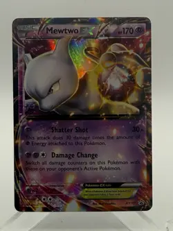 Pokemon Mewtwo EX XY Promo Holo Basic Psychic Card XY107 170 HP - Image 2