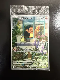 Pokemon TCG Scarlet & Violet Charmander Holo Promo Card 044 Sealed - Image 1