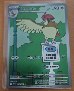 Pidgeotto 208/197 Illustration Rare Pokemon Card SV03: Obsidian Flames - Image 1