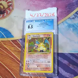Pokemon Charizard CGC 8.5 Base Set Unlimited 1999 4/102 Holo Graded Card English - Image 3