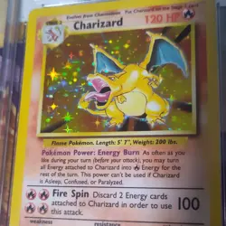 Pokemon Charizard CGC 8.5 Base Set Unlimited 1999 4/102 Holo Graded Card English - Image 4