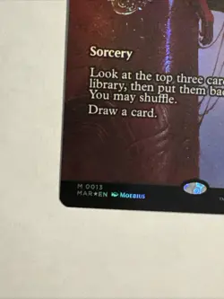 Magic The Gathering MTG Spider-Man Ponder M0013 Borderless Foil Card - Image 4