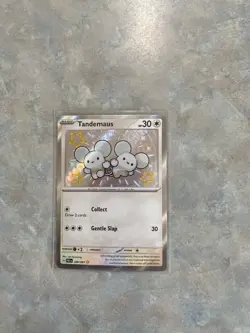 Tandemaus 209/091 Pokemon TCG Paldean Fates Shiny Rare Holo Card M/Nm Condition - Image 1