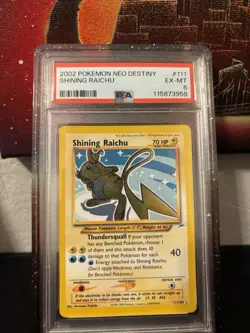 Pokemon Neo Destiny 2002 Shining Raichu Holo Rare Card #111 PSA 6 - Image 1