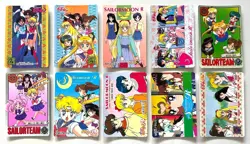 10 x Vintage 90s Sailor Moon Bandai Cards -Mercury Mars Jupiter Venus Set 1 - Image 1