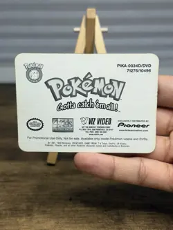 Pokemon Alakazam Lenticular Viz Video Promo 3D Card - PIKA-0034D/DVD VHS - RARE - Image 5