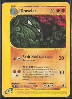 Pokemon Card - Graveler Expedition 79/165 Uncommon - Image 1