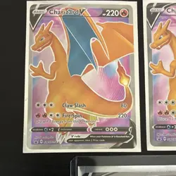 Pokemon TCG Holo 3-Card Lot: Charizard V Shining Fates & Promo 079/073 SWSH050 - Image 3