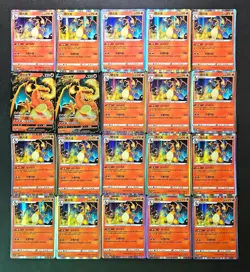 Lot*20 Charizard Bundle-2 Holo V 004/127 & 18 Holo Rare 029/115 Cards #n JL89 - Image 1