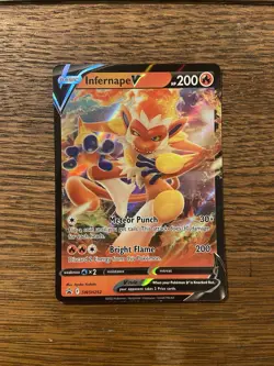 Pokemon V, VMAX, VSTAR Mixed Lot – Infernape, Lapras, Pikachu, Leafeon, 12 Cards - Image 2