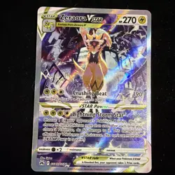Pokemon Crown Zenith Galarian Gallery Zeraora VSTAR Ultra Rare Card #GG43/GG70 - Image 1