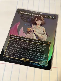 Yuna, Grand Summoner (Borderless) Commander: Final Fantasy Foil - Image 1