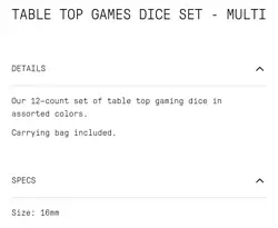 MTG x Brain Dead Fantasy Games 12 Dice Set New In Hand - Image 4