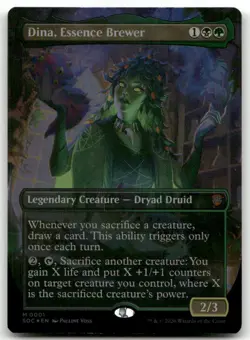 Dina, Essence Brewer (Borderless) #1 (Foil) NM Commander: Secrets of Strixhaven - Image 1
