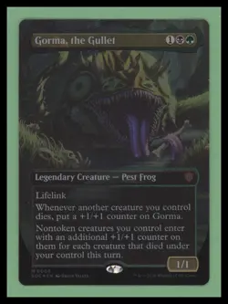1 x Gorma, the Gullet BORDERLESS FOIL - Secrets of Strixhaven - NM - MTG - Image 1