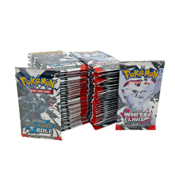 Lot of (54) Pokemon TCG Black Bolt & White Flare Booster Packs (27 Each B&W) - Image 1