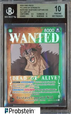2023 One Piece Eustass Captain Kid Pillars of Strength WANTED SP BGS 10 - Image 1