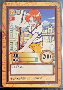 1999 BANDAI One Piece Hyper Battle NAMI C11 FIRST STAGE 1ST EVER SET RC - Image 1