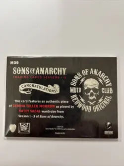 Sons of Anarchy Seasons 1-3 Costume Card Gemma Teller Morrow M09 - Image 2