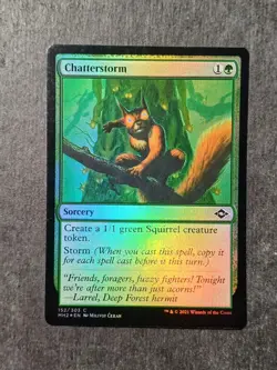 MTG (Magic the Gathering) 1x Chatterstorm (Modern Horizons 2) ~ Foil x1 - Image 1