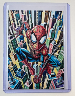Spider-Man Limited Edition Artist Signed "Marvel Comics" Trading Card 9/10 - Image 1