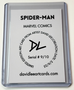 Spider-Man Limited Edition Artist Signed "Marvel Comics" Trading Card 9/10 - Image 2
