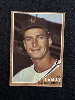 1962 Topps Baseball Lot (5) Dick LeMay Gene Green Vintage VG-EX Clean Cards - Image 3