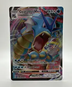 Pokemon Gyarados VMAX TCG Full Art Holo Ultra Rare Dynamax Card 029/203 NM - Image 1