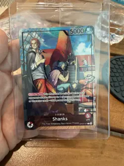 Bandai One Piece CCG Shanks Leader Card OP09-001 5000 Power PSA - Image 1