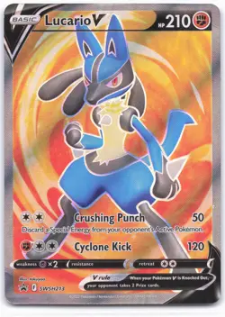 SWSH: Sword & Shield Promo Cards #SWSH213 Lucario V - Image 1