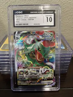 CGC 10 Rayquaza VMAX 120/184 VMAX Climax Pokemon Card - Image 1