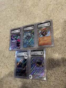 Pokemon CGC Graded Cards Lot 5 GEM MINT 10 Japanese Crocalor Golisopod Etc Lot - Image 2