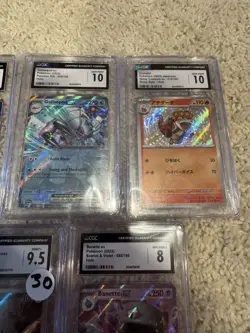 Pokemon CGC Graded Cards Lot 5 GEM MINT 10 Japanese Crocalor Golisopod Etc Lot - Image 3